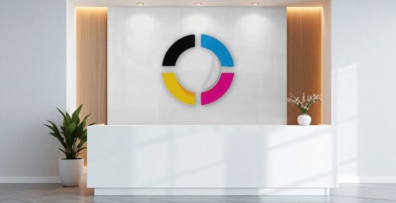 AI Designer-Company front desk wall 3D logo vi mockup renderings (1748383406)
